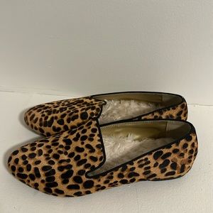 Birdies slides with furry lining and cheetah